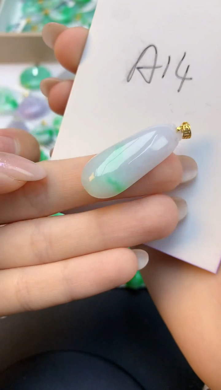 颈饰未镶嵌翡翠天然缅甸a货翡翠百元以上9元证书费自理