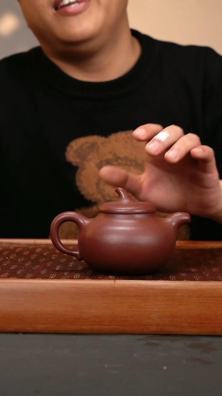 【闪购商品】紫砂茶壶syzj底槽清手磨粗纱茄瓜