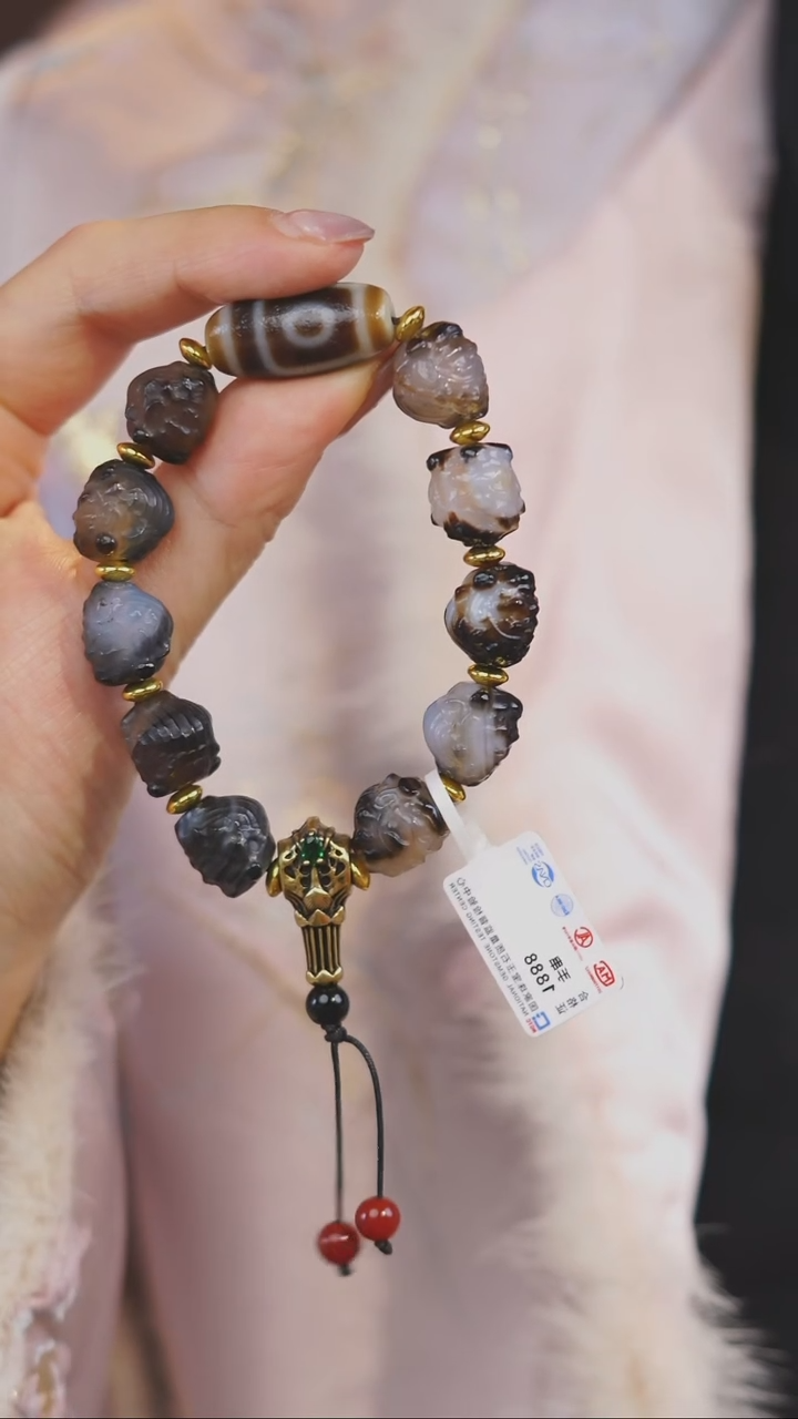 【闪购商品】玛瑙/玉髓手串未镶嵌多样性发一