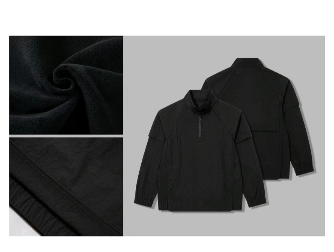 立领半拉链卫衣男女休闲百搭夹克潮牌潮流时尚美式外套3163 77