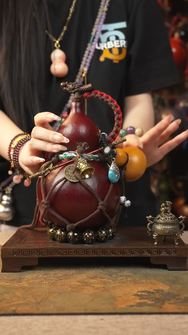 290大漆葫芦一物一拍记葫堂出品不带手串