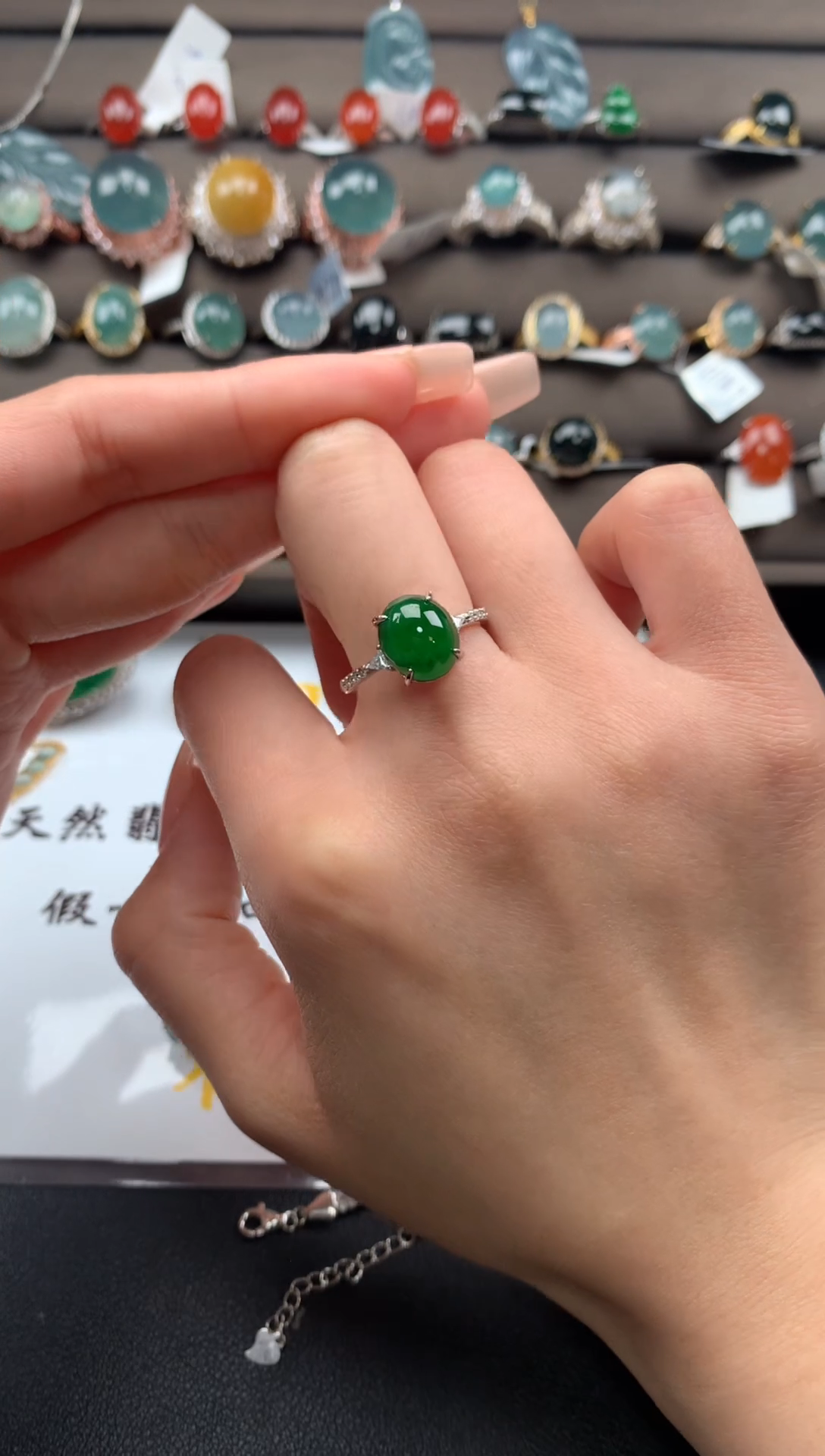 【闪购商品】翡翠戒指银S925镶嵌312312312