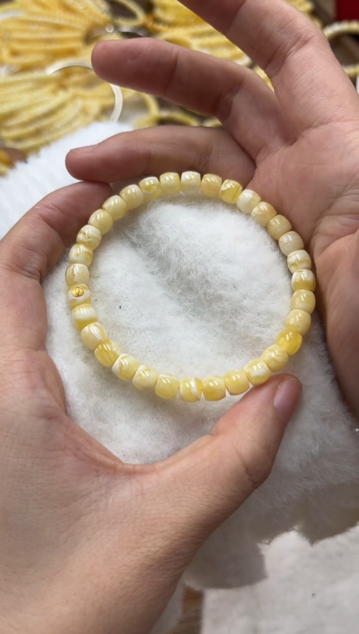 【闪购商品】蜜蜡裸石未镶嵌蜜蜡手串肥蛙6.5