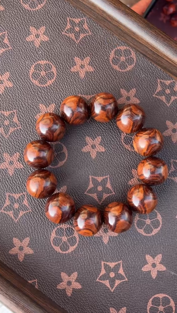 黄花梨/降香黄檀A019海南黄花梨2.0圆珠手串1888