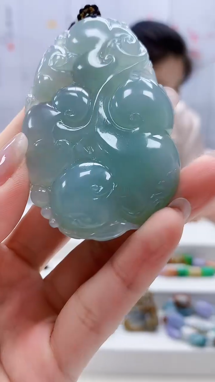 定制翡翠未镶嵌4902lr-毛货挂件304