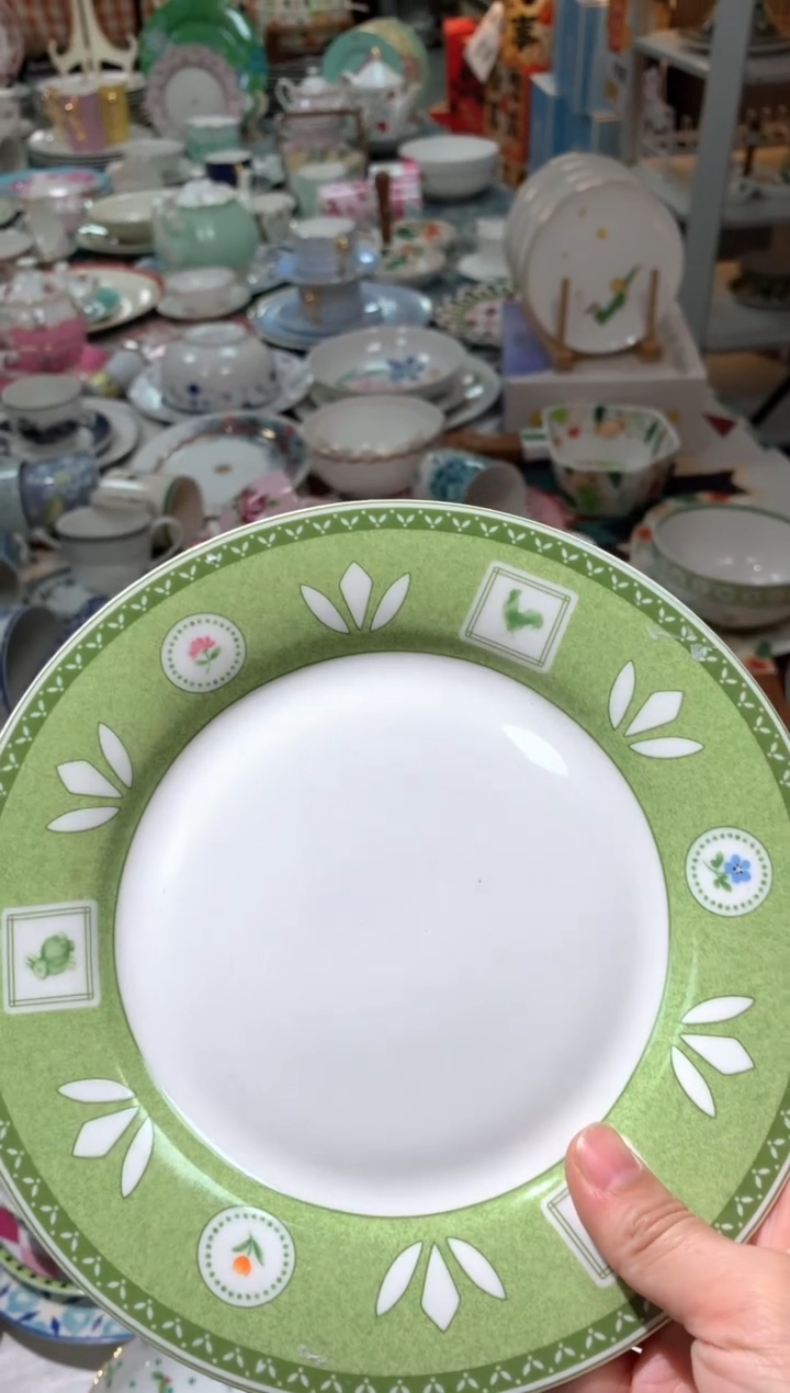 【闪购商品】瓷片陶瓷原单CC445餐具1个8寸