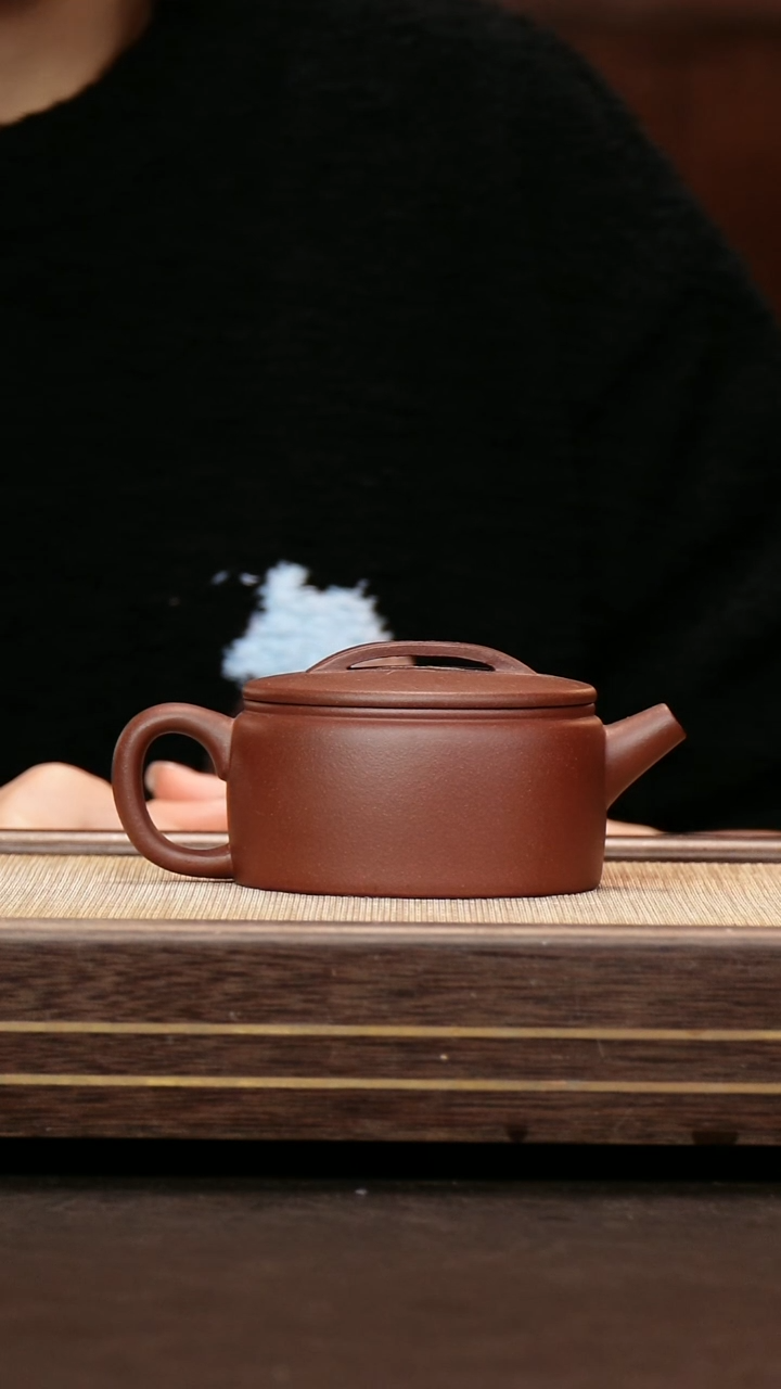 茶壶紫砂中槽清  汉瓦壶  240cc左右 