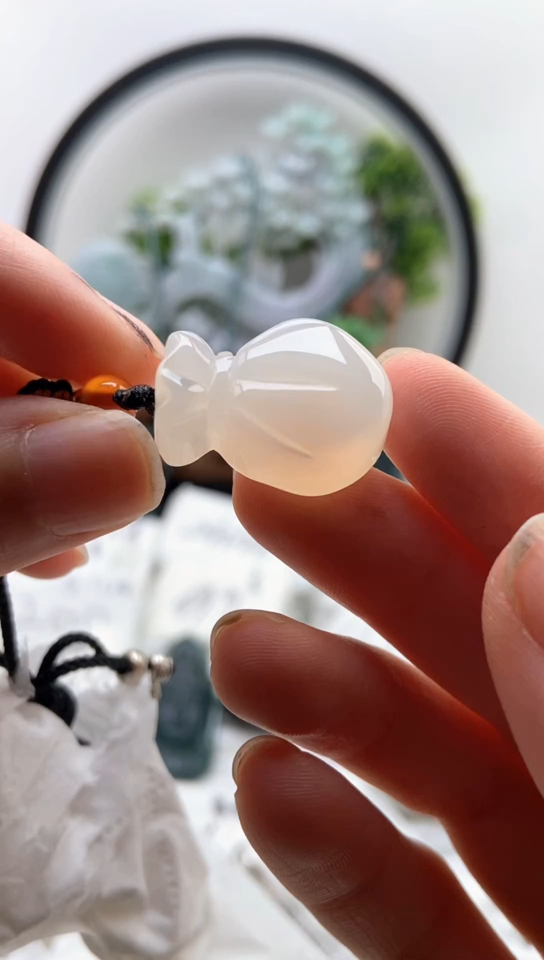 玛瑙/玉髓颈饰未镶嵌挂件【品质一般能接受再拍】