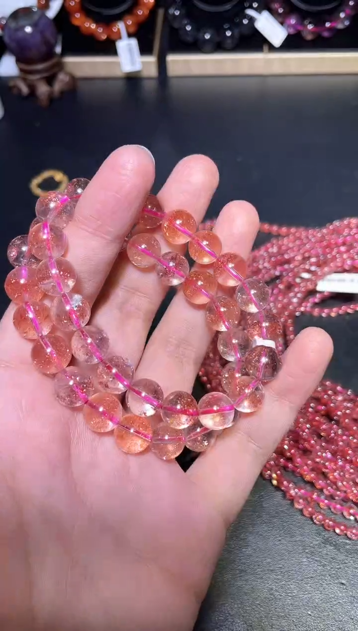 【闪购商品】水晶手链未镶嵌金草莓单圈A10（多样性发其一）