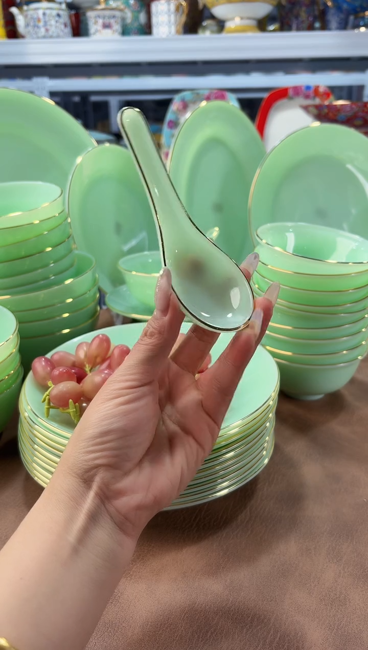 玉瓷小勺子12只餐具