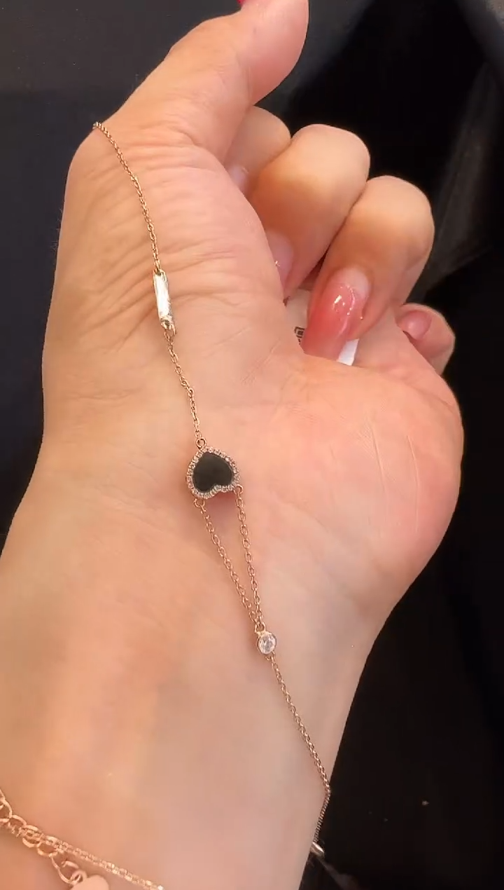 18K金镶嵌手链翡翠手链