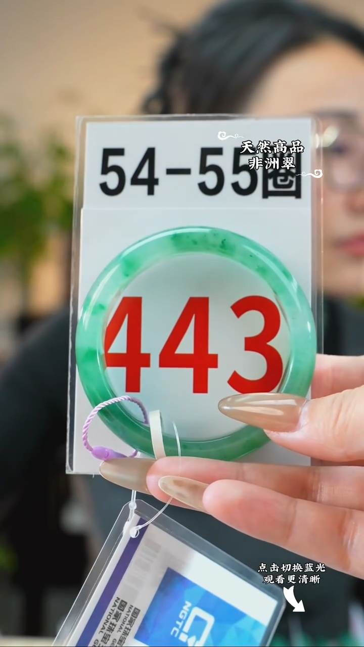 未镶嵌手镯石英质玉（非洲翠）5455