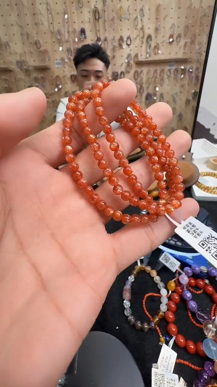 未镶嵌手链日光石格****n村0396 约5mm