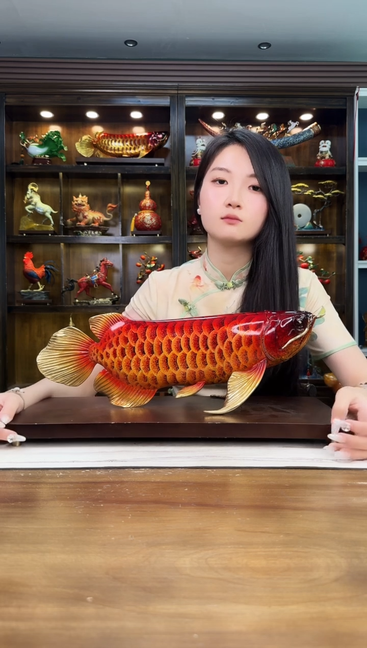 用****8黄铜大号金龙鱼 长度46