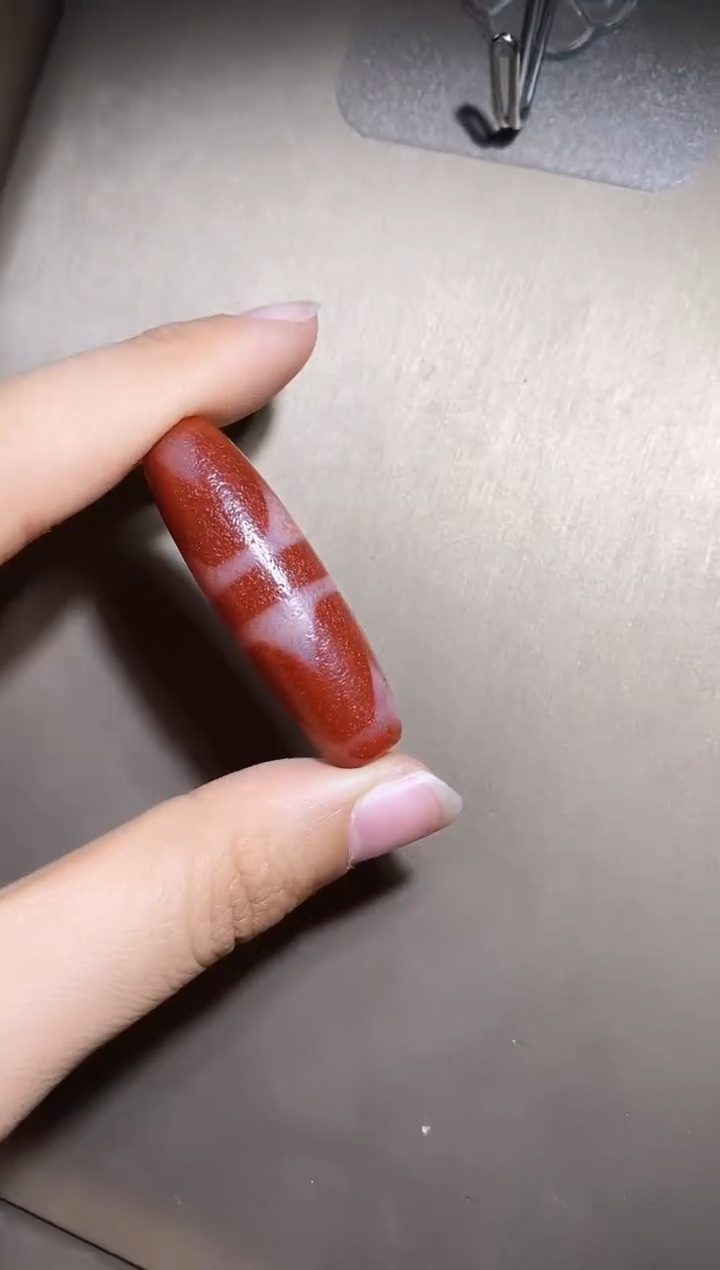 【闪购商品】玛瑙/玉髓颈饰未镶嵌X09943双牙单珠