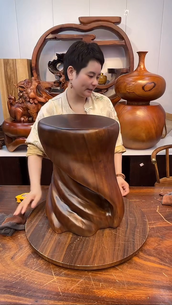木实木手工创意凳子