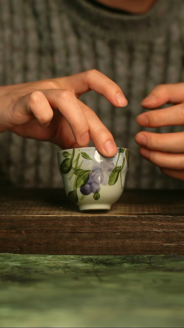 瓷器青诗集手工手绘瓷器