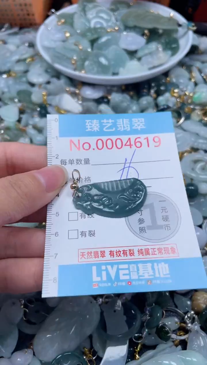 颈饰未镶嵌翡翠4619