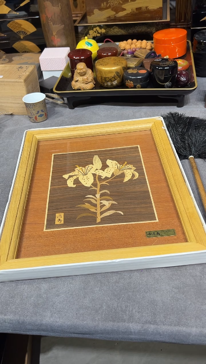 寄木细工 挂画 大漆漆器大漆漆器