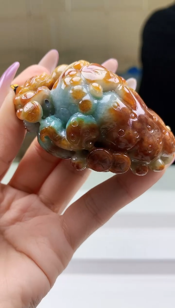 【闪购商品】定制翡翠未镶嵌4969ty-毛货挂件157