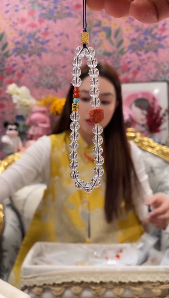 【闪购商品】水晶手机链未镶嵌手机链