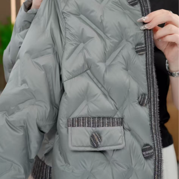 2025杭州原版正品保暖气质减龄修身羽绒E-202-MMQSDZNZ