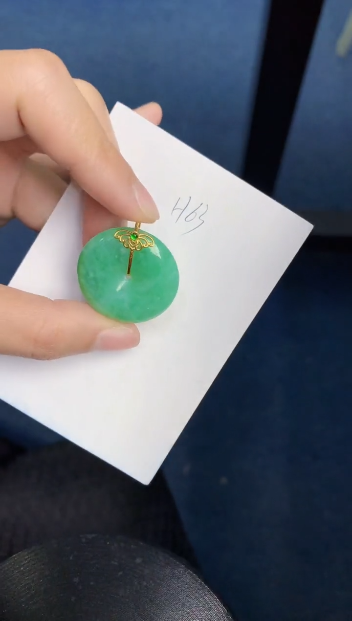 【闪购商品】翡翠颈饰18K金镶嵌000000000