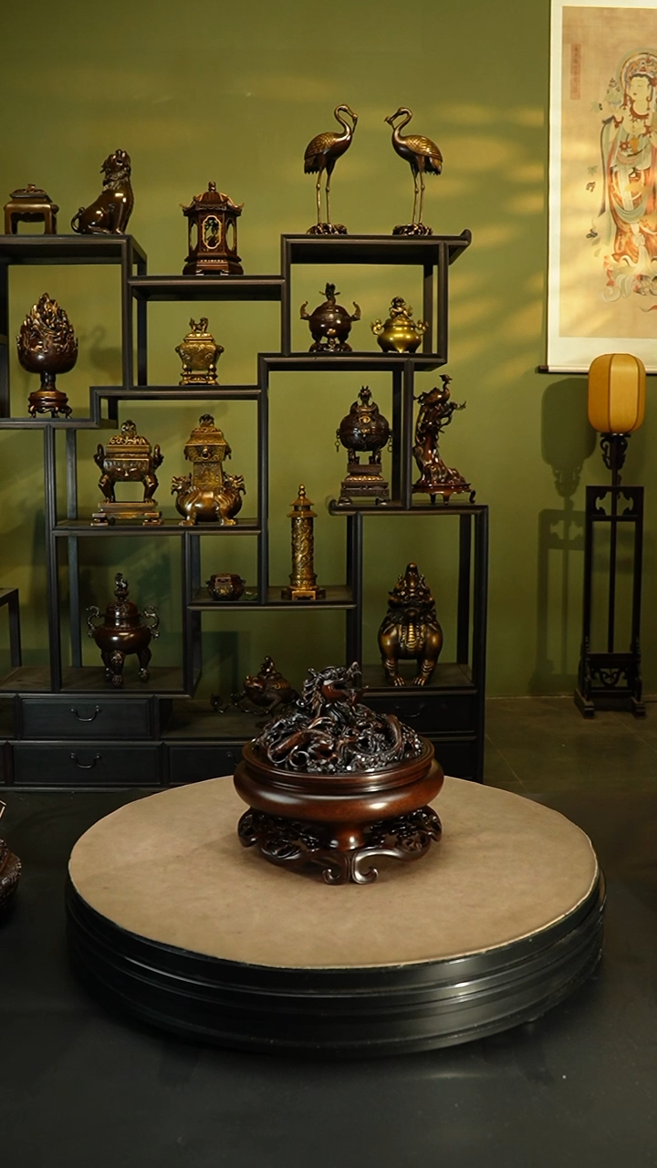 【闪购商品】紫铜精炼铜龙腾四海大号