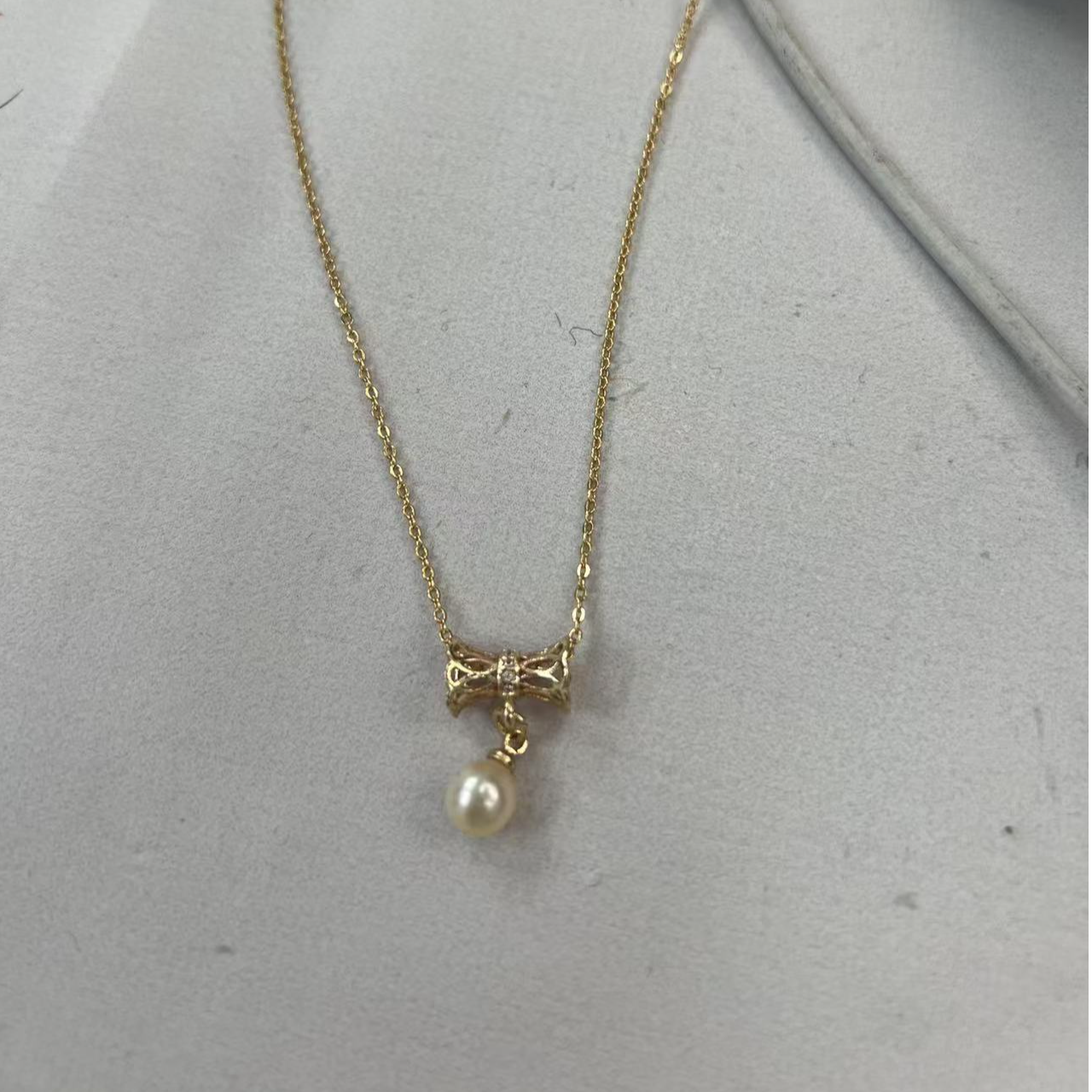 WQ阿古屋Akoya海水珍珠小灯泡项链简约轻奢百搭精致高端私人订制