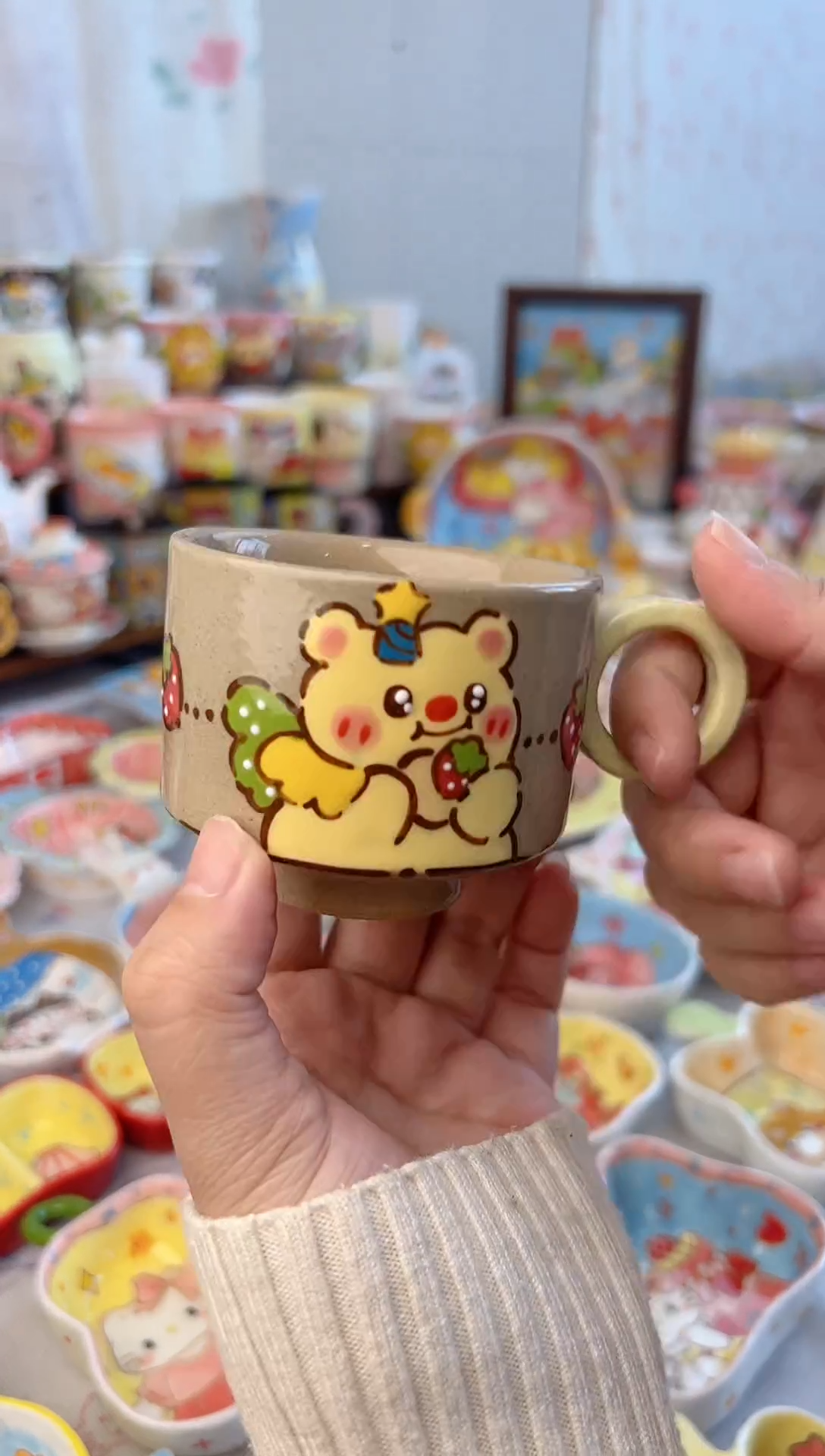 摆件陶景德镇陶瓷手绘微瑕