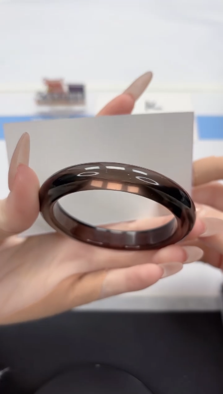 【闪购商品】黑曜岩手镯未镶嵌A4-56.8