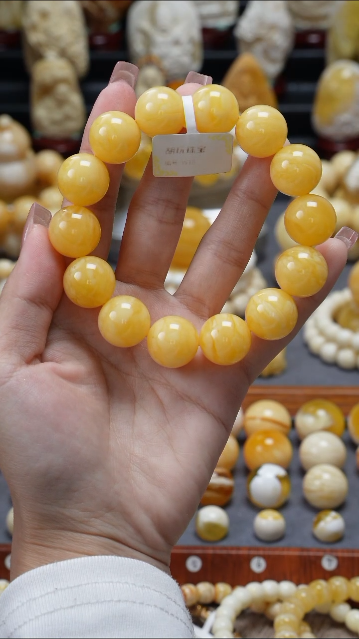 手链琥珀未镶嵌原矿天然琥珀蜜蜡