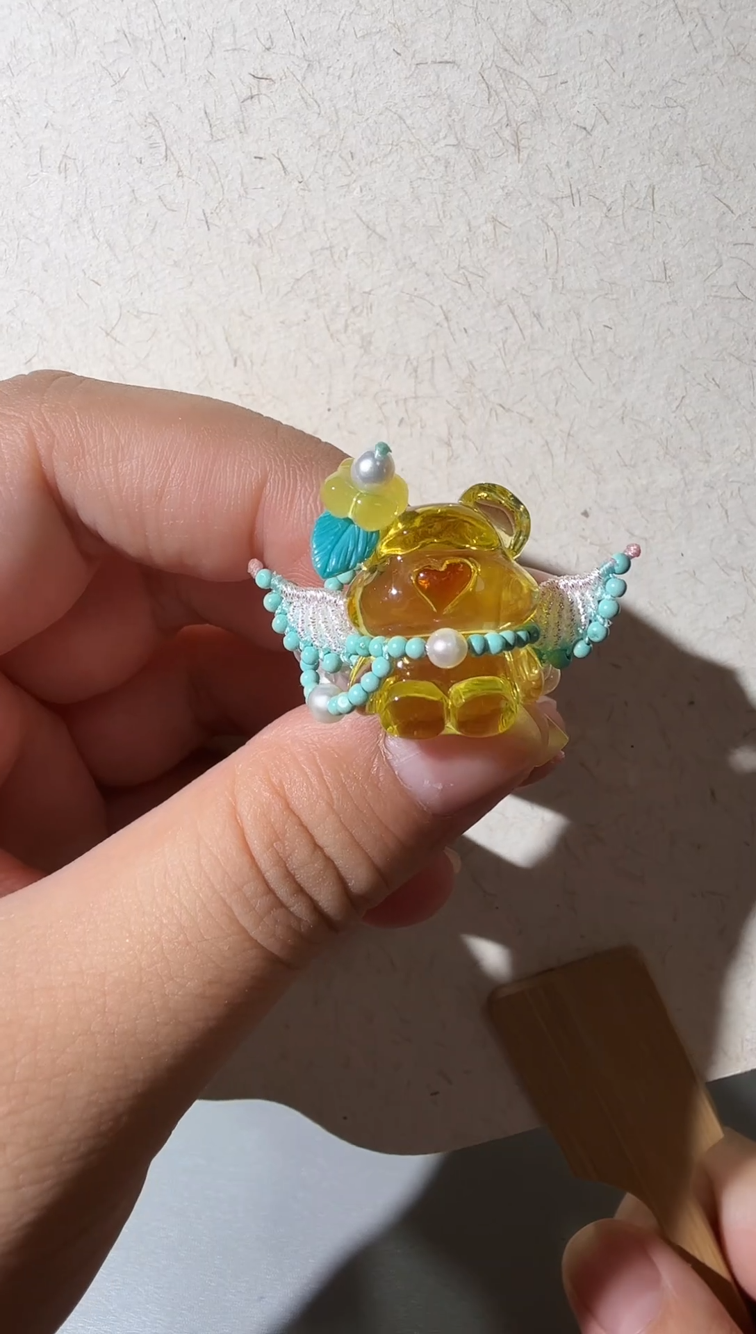 未镶嵌琥珀戒指琥珀小熊戒指