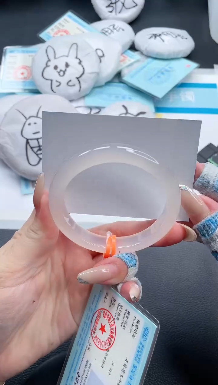 石英质玉手镯未镶嵌3V289-59