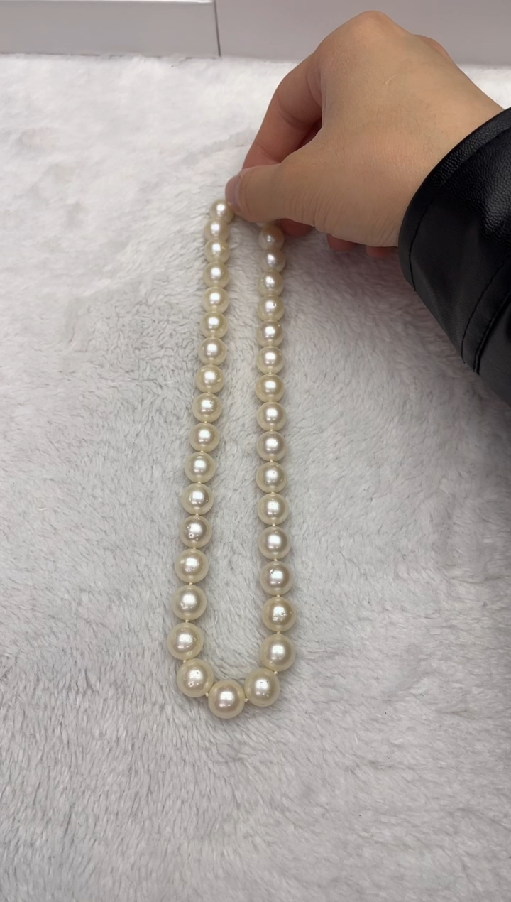 【闪购商品】海水珍珠颈饰未镶嵌澳白10-13mm（多样性发一）