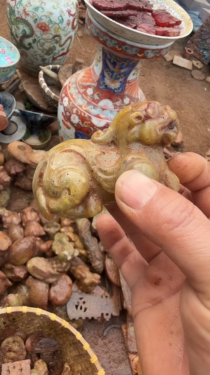 未镶嵌岫岩河磨玉（透闪石质玉）挂件小*岫岩河磨玉