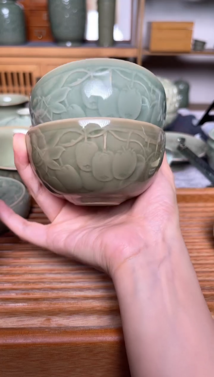 【闪购商品】其他深浅猕猴桃普洱杯一对