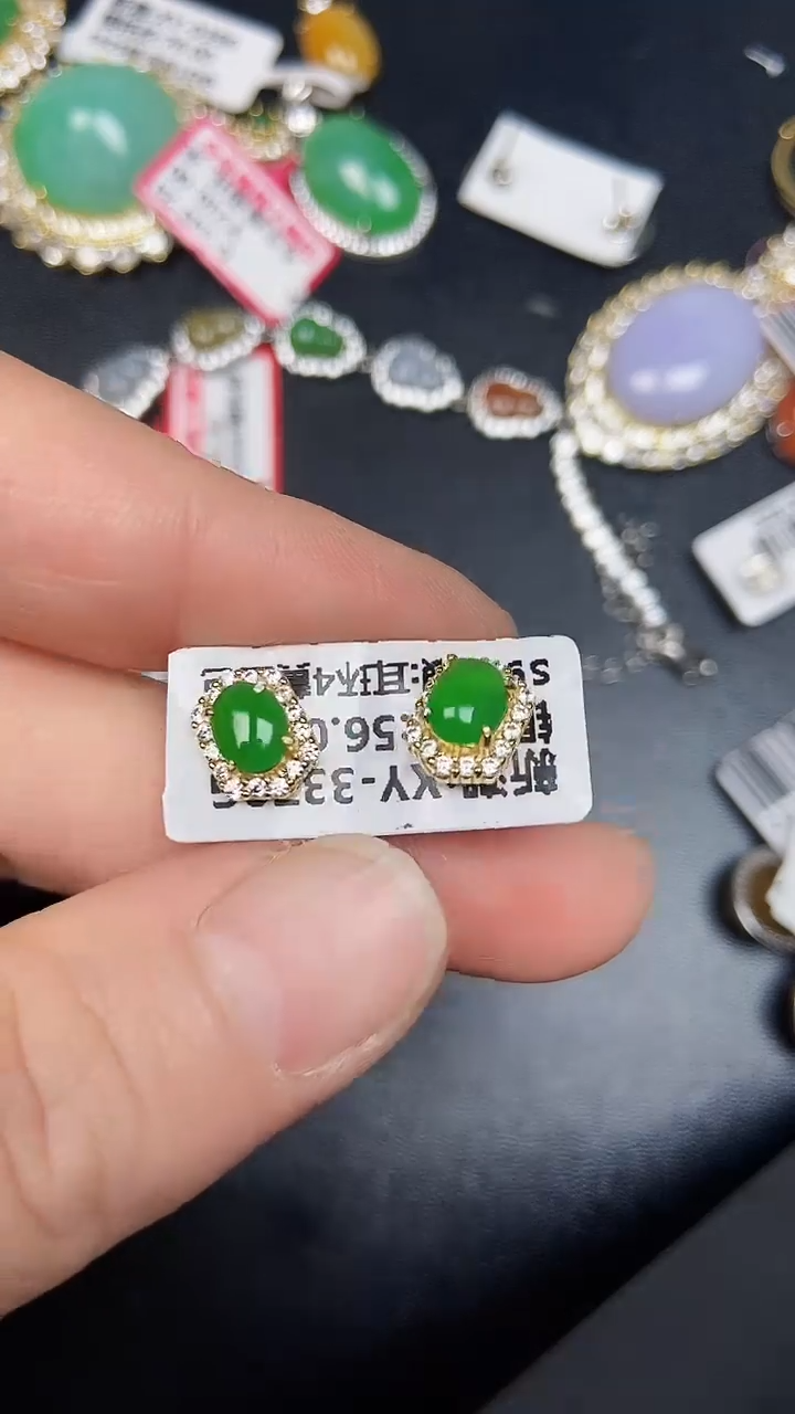 银S925镶嵌戒指翡翠2840