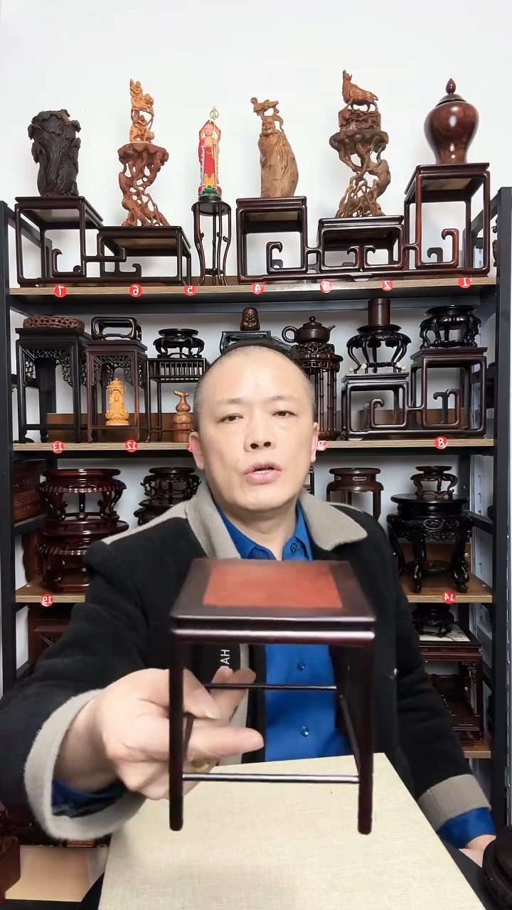 紫砂底座木11正方12高