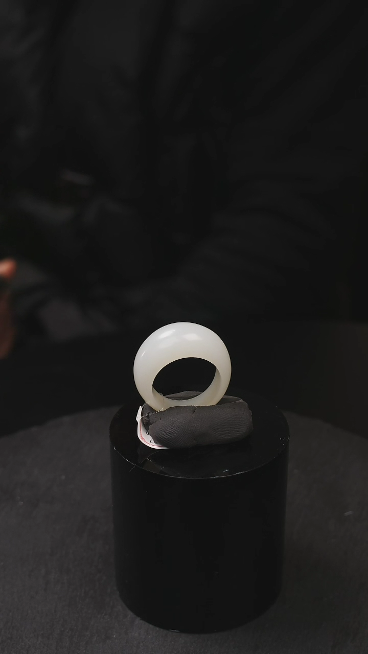 【闪购商品】和田玉戒指未镶嵌和田玉白玉戒指17.8圈