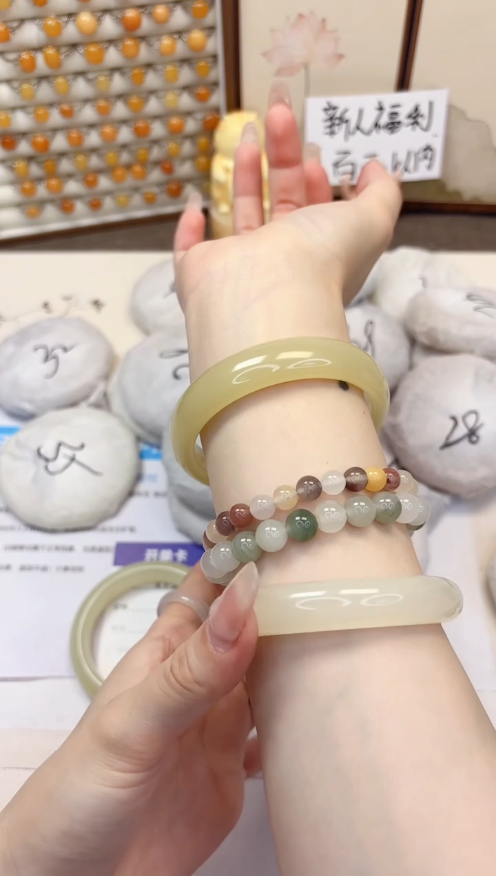 石英质玉手镯未镶嵌180-晴水-圈口58