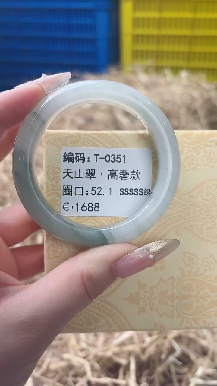 未镶嵌手镯石英质玉T-0351