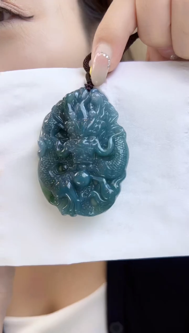 吊坠(不含链)未镶嵌翡翠龙牌（送绳）