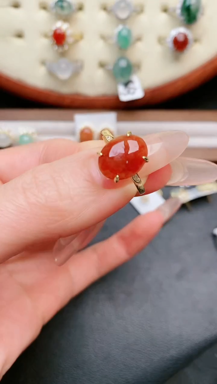 【闪购商品】翡翠戒指银S925镶嵌....