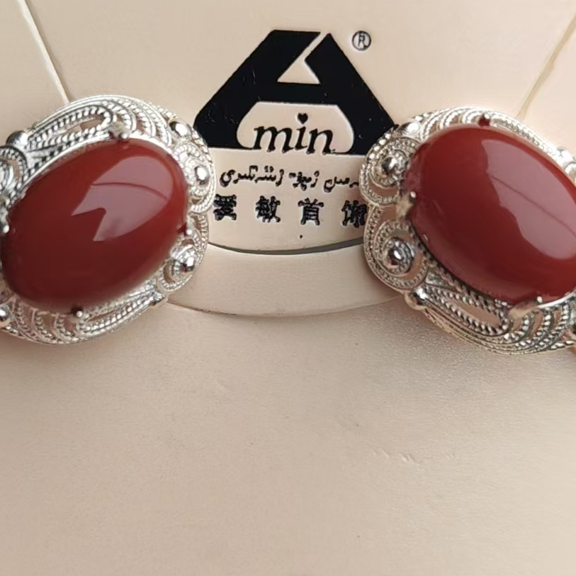 铜合金大理石耳饰 爱敏首饰耳环