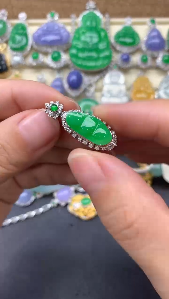 【闪购商品】翡翠颈饰18K金镶嵌531-中国好珍宝