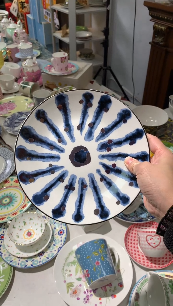 【闪购商品】瓷片CC019陶瓷没有完美无瑕陶瓷1个8寸