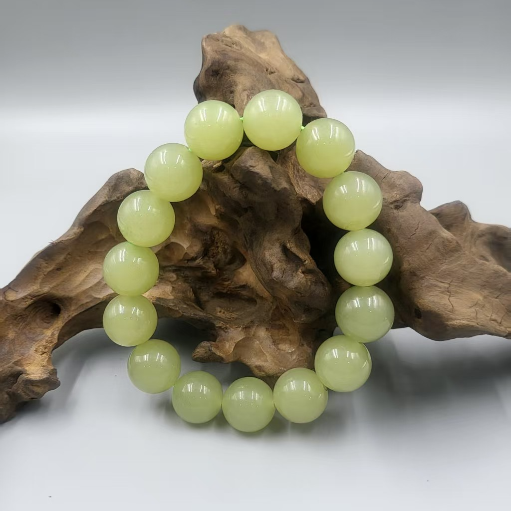 天然和田黄口卡16手串