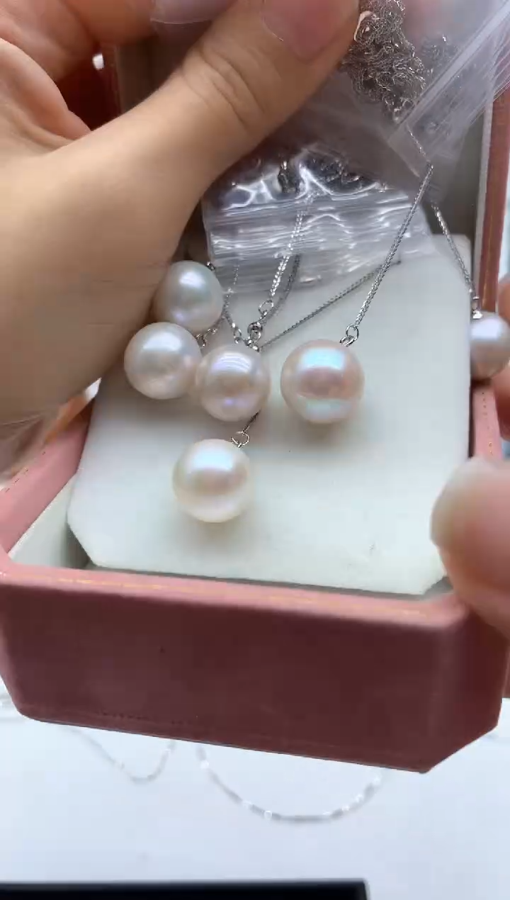 淡水珍珠银S925镶嵌颈饰多样性发其一