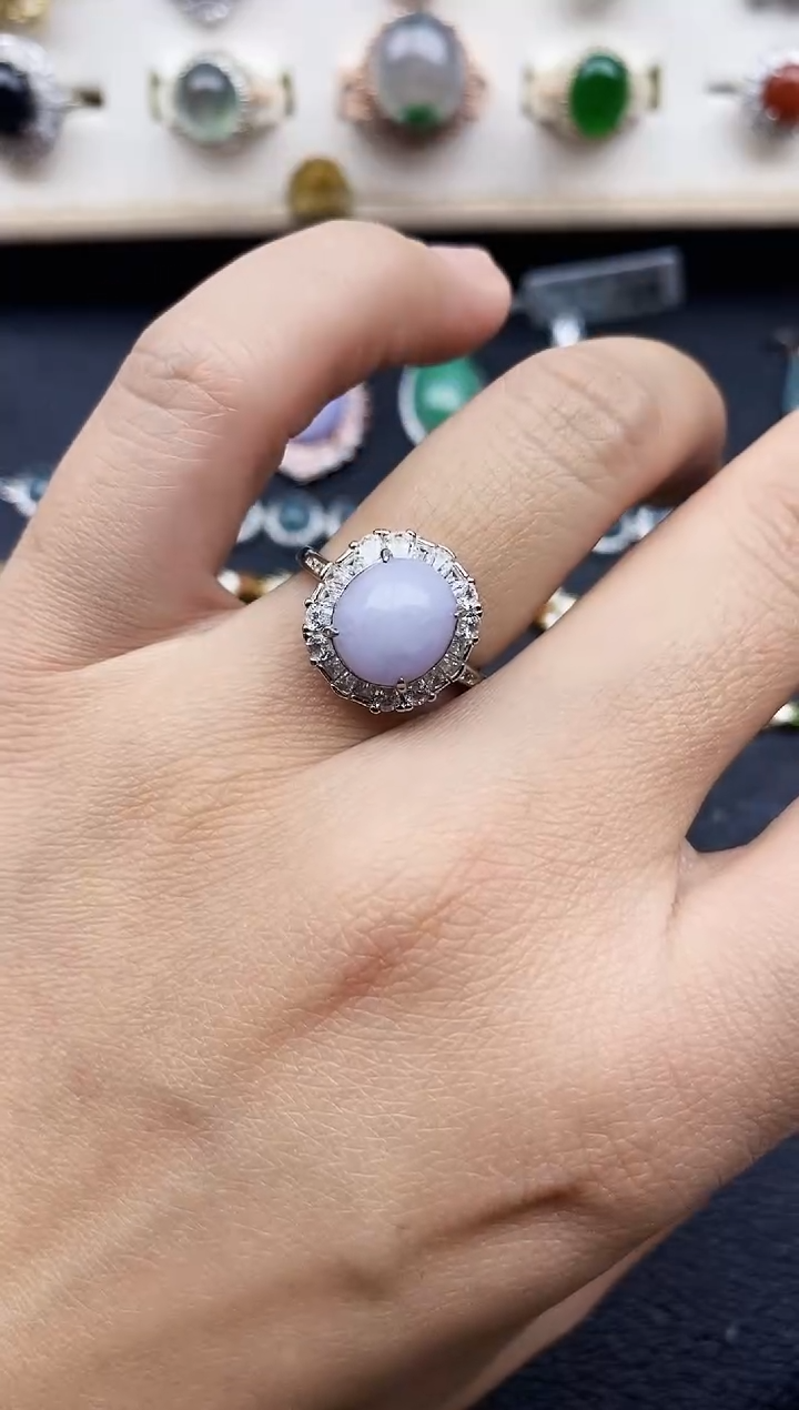 【闪购商品】翡翠戒指银S925镶嵌11111